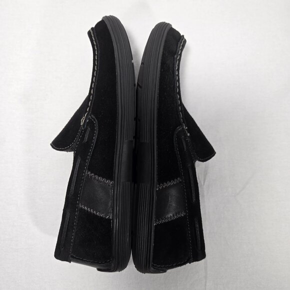 MINNETONKA Old Money BLACK Suede Leather Mocs Loafers Penny Driver Men's Size 9. - Picture 8 of 17